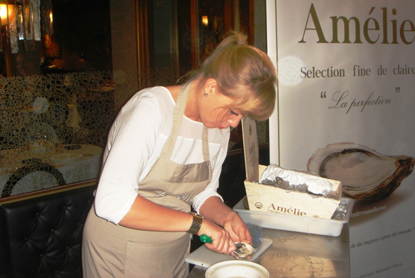 Degustación de ostras Amelie en Alex Corner by Milo